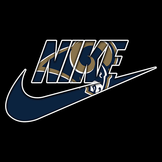 Los Angeles Rams Nike logo iron on paper